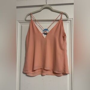 H&M Blush Pink Cami Top with Crisscross Straps – Size US 12 woman